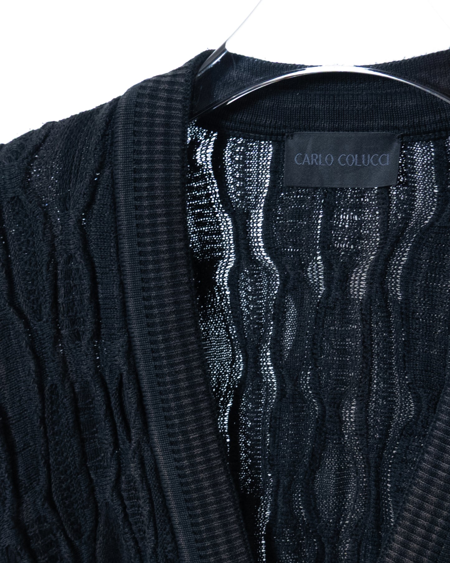 CARLO COLUCCI" 3D knit cardigan