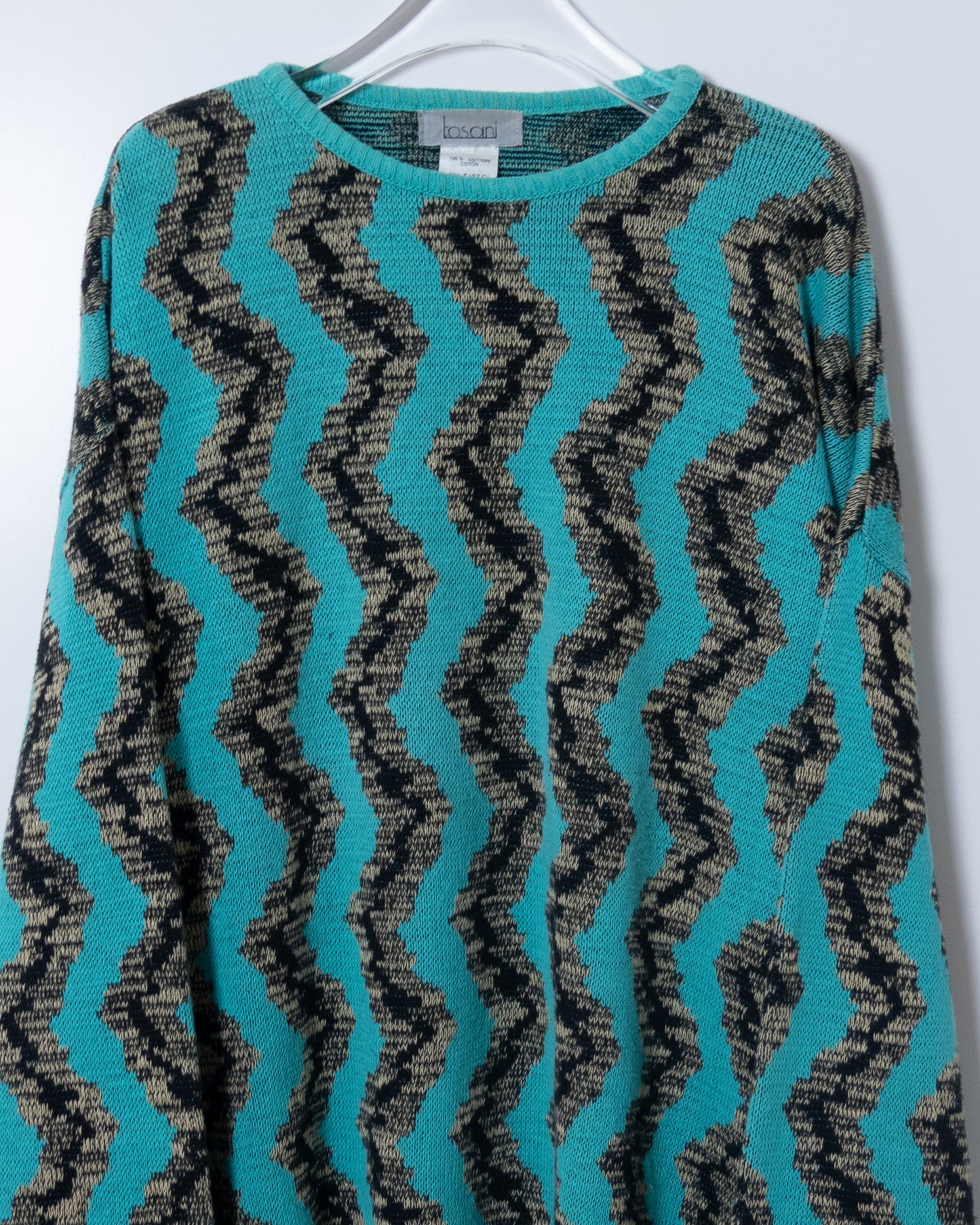 pattern cotton knitted sweater