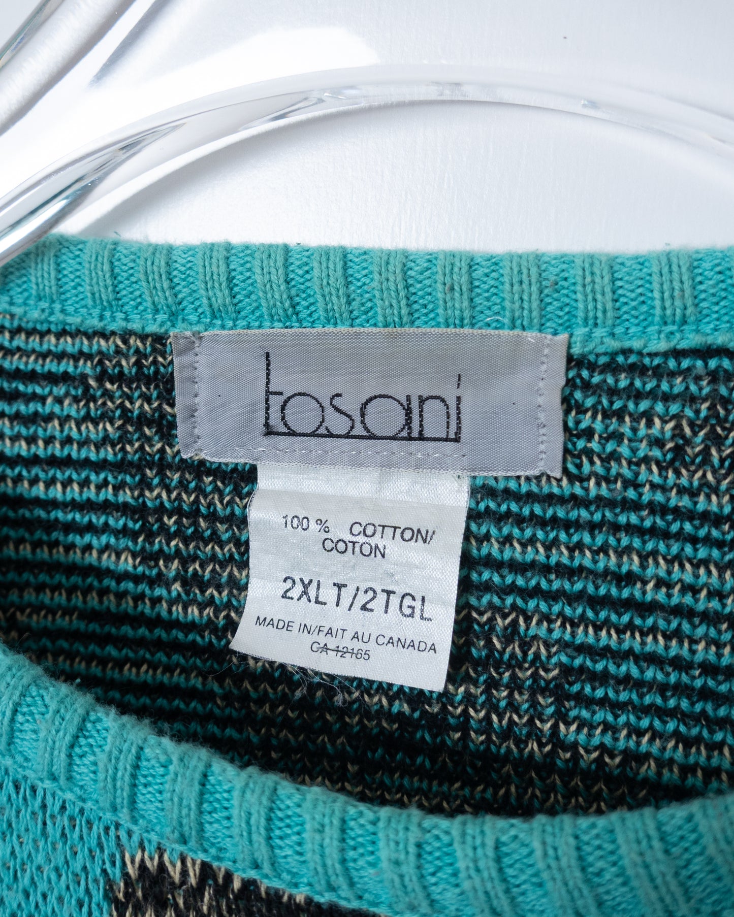 pattern cotton knitted sweater