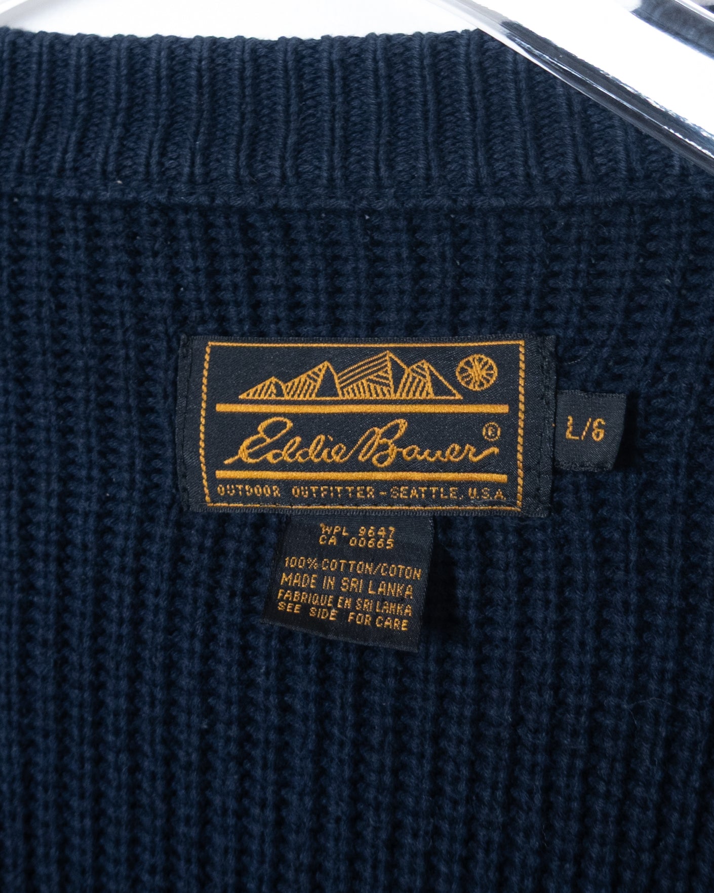 "Eddie Bauer" cotton knit cardigan