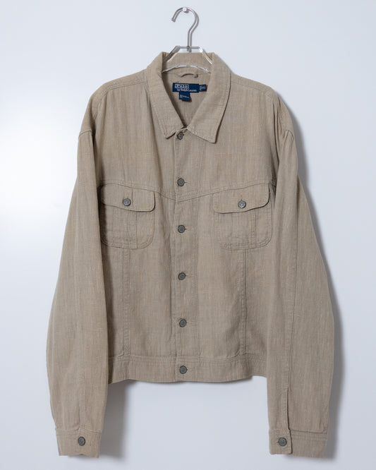"Polo by Ralph Lauren"  linen trucker jacket