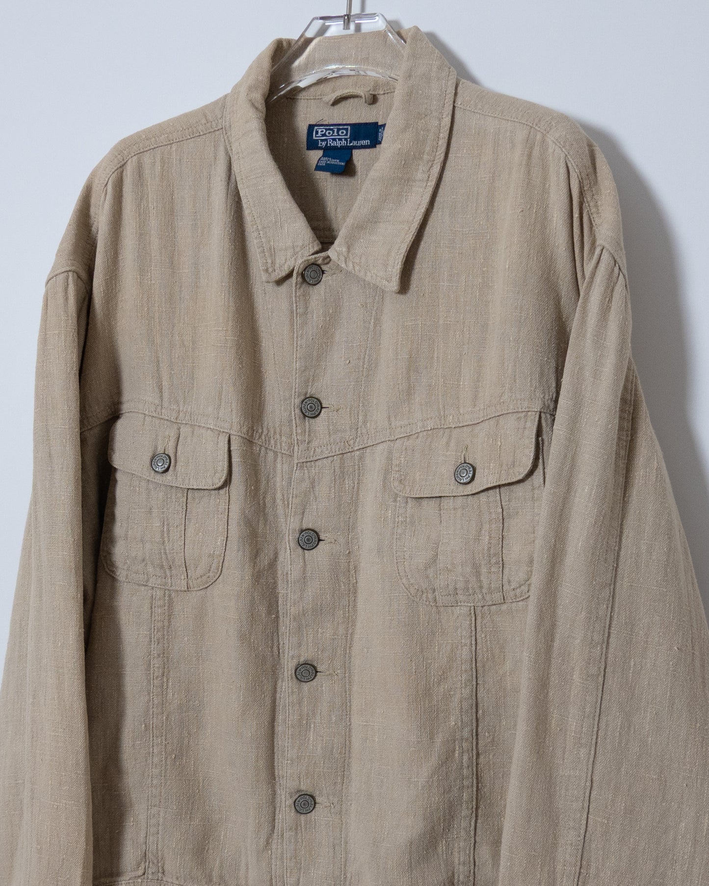 "Polo by Ralph Lauren"  linen trucker jacket