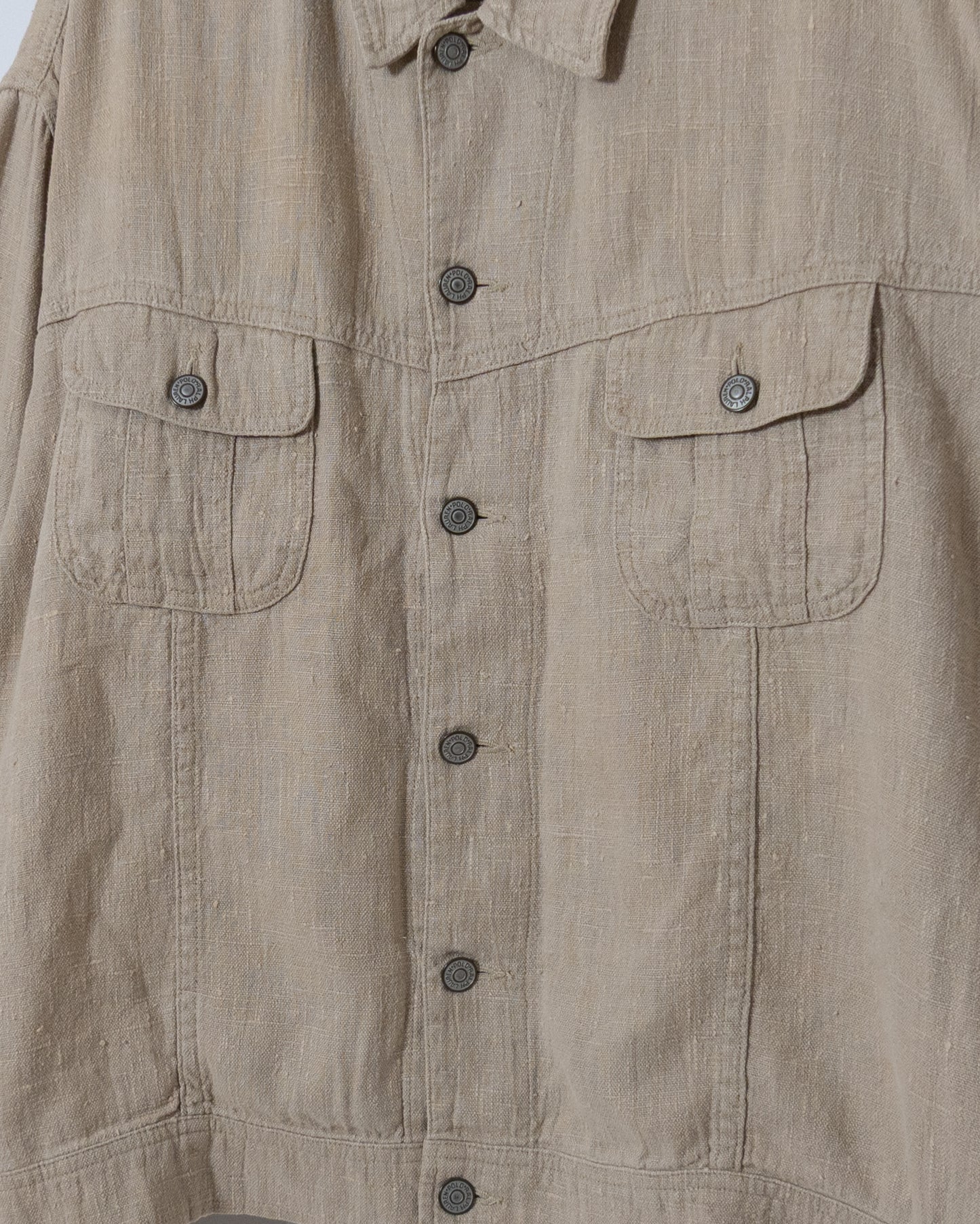 "Polo by Ralph Lauren"  linen trucker jacket