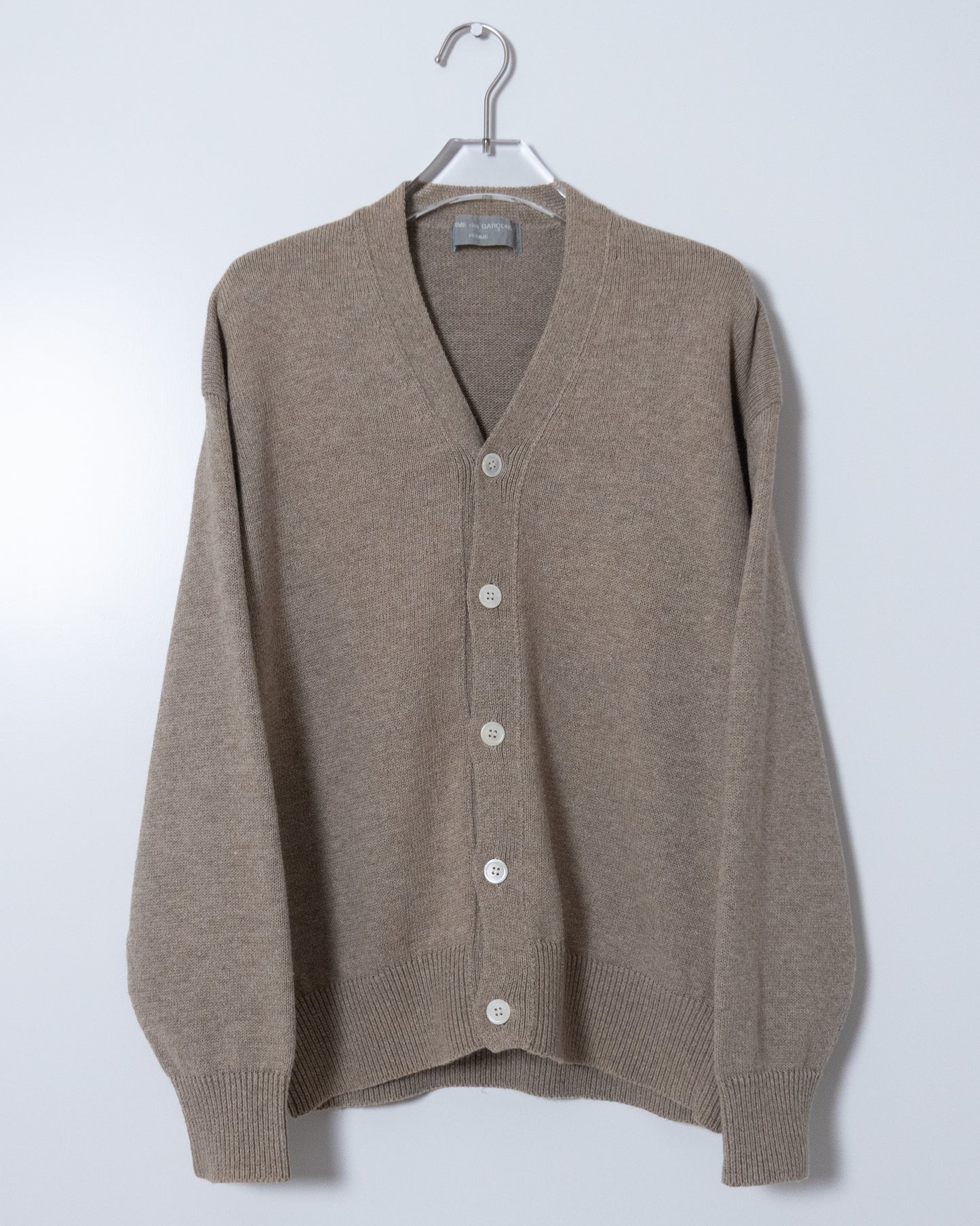 "COMME des GARCONS HOMME" cotton hemp knit cardigan