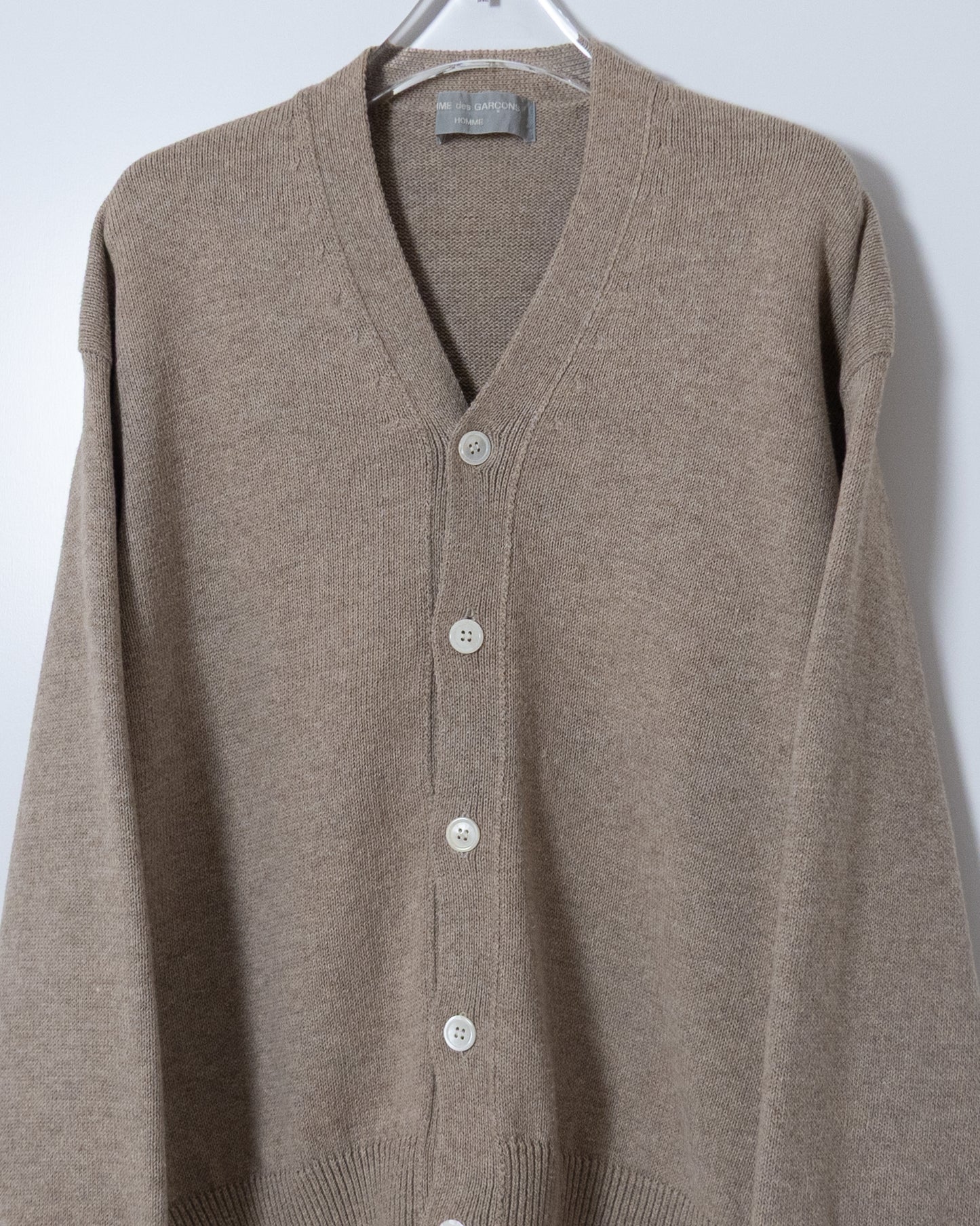 "COMME des GARCONS HOMME" cotton hemp knit cardigan