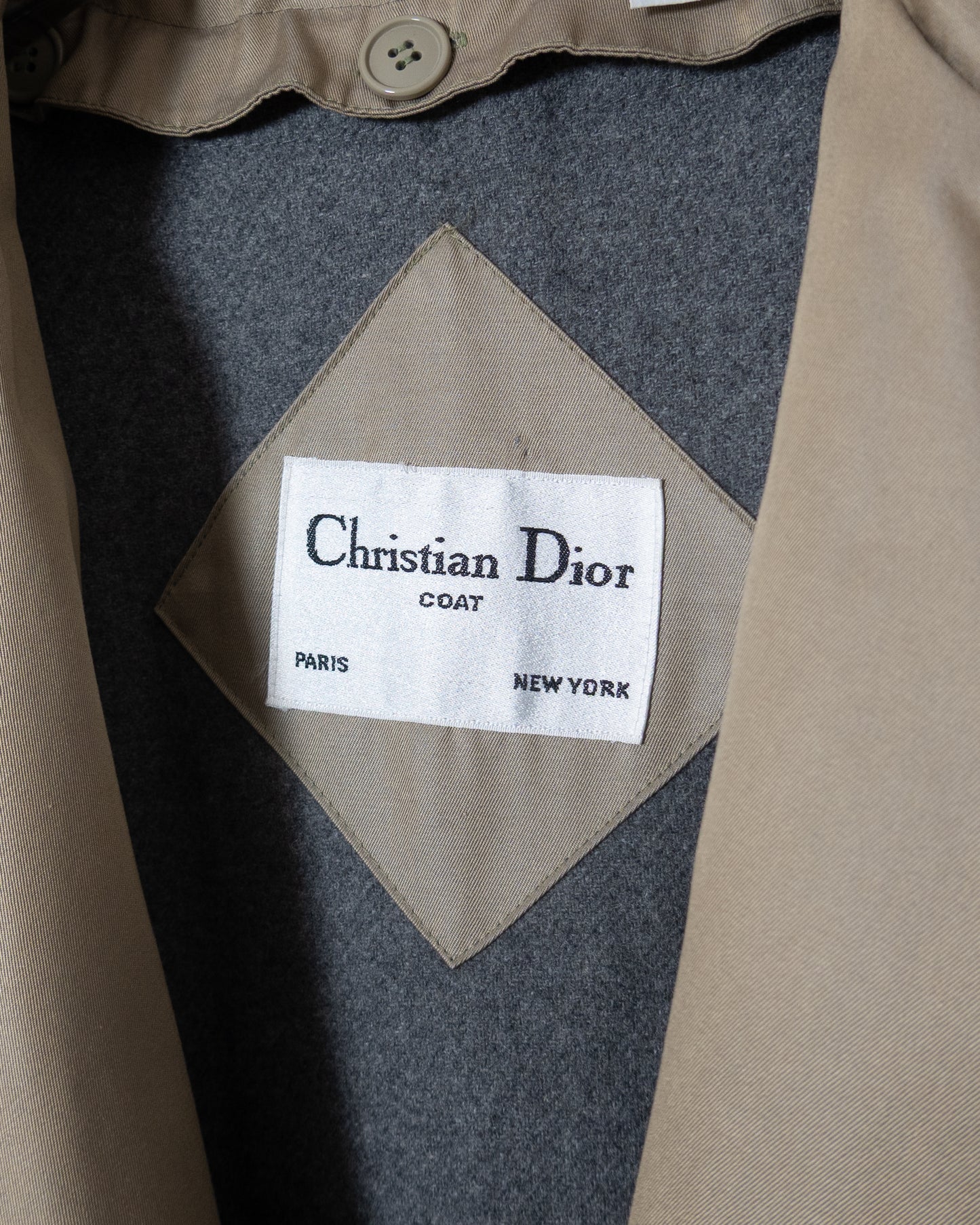 “Christian Dior” maxi length trench coat