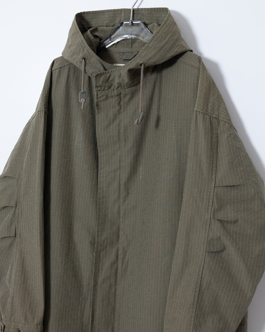 “Eddie Bauer” rip stop cloth hooded coat
