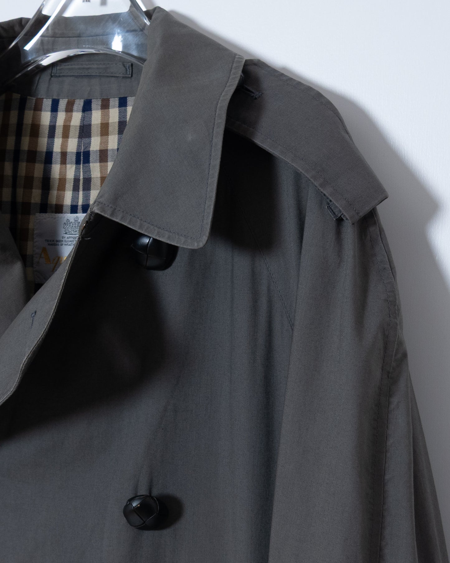“Aquascutum” maxi length trench coat