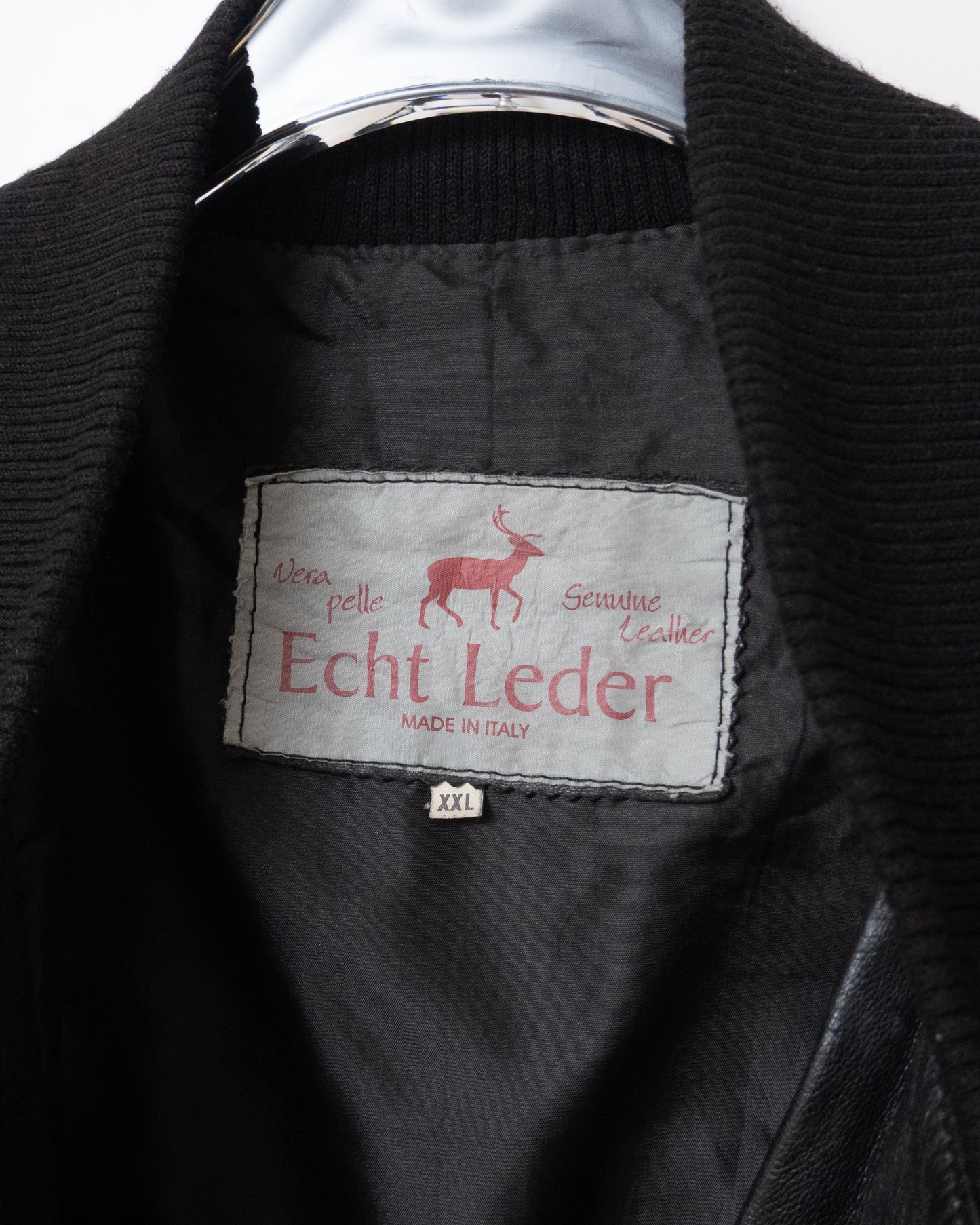 leather bomber jacket