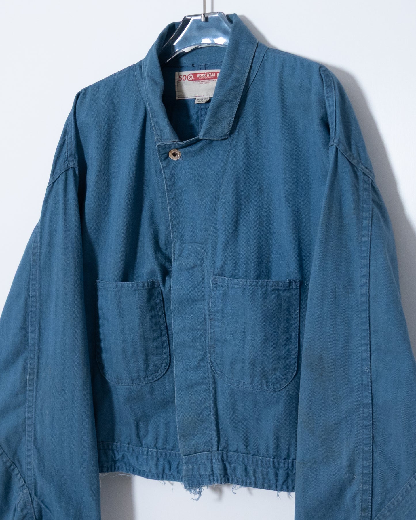 Vintage jump suit cut-off HBT work jacket