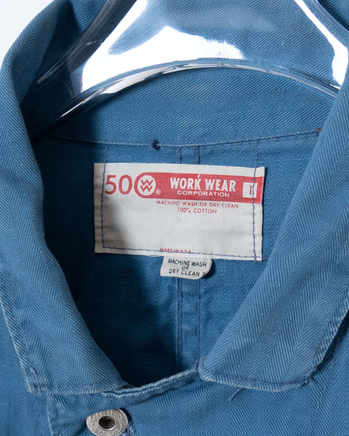 Vintage jump suit cut-off HBT work jacket