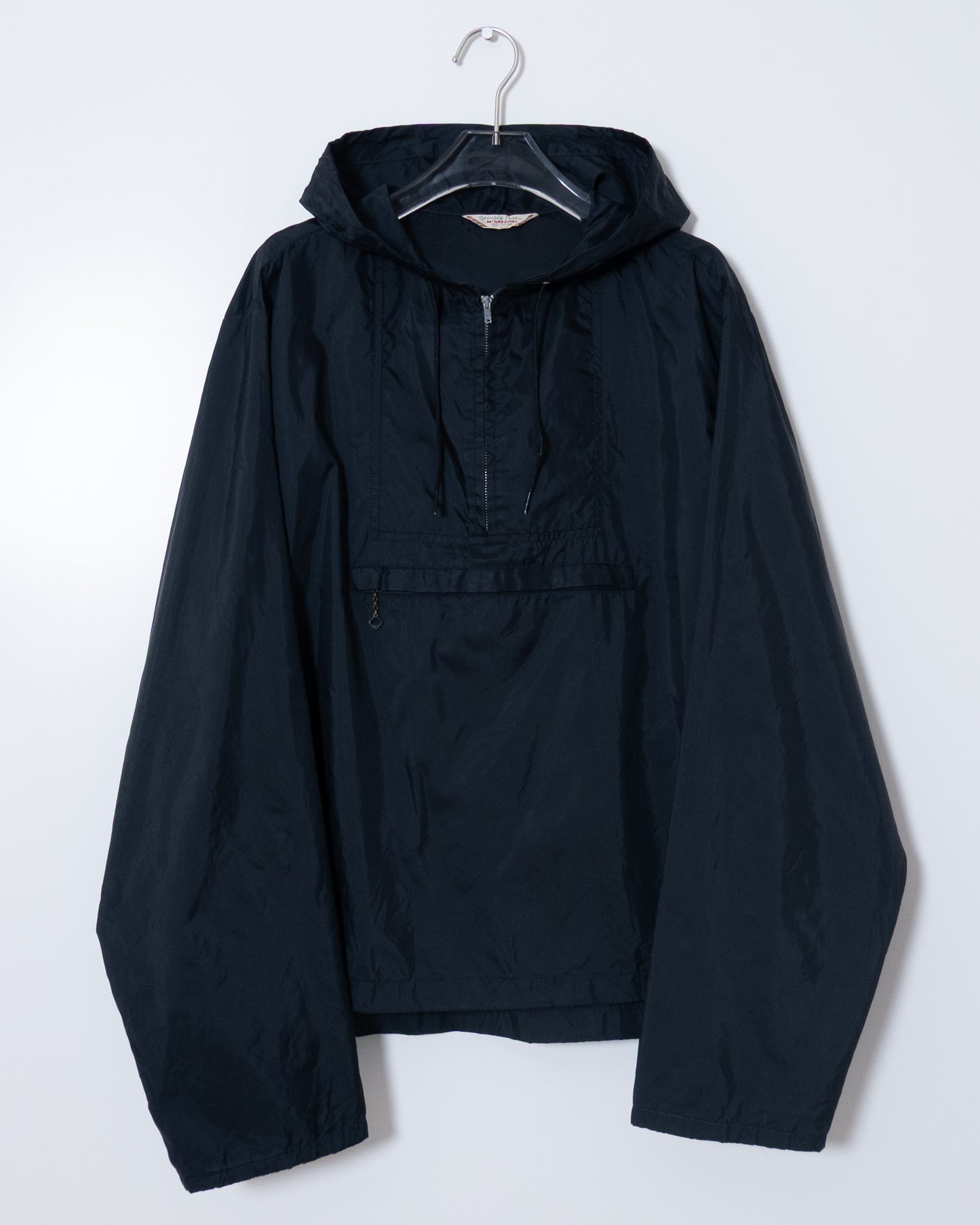 vintage "McGREGOR" half-zip nylon hooded jacket