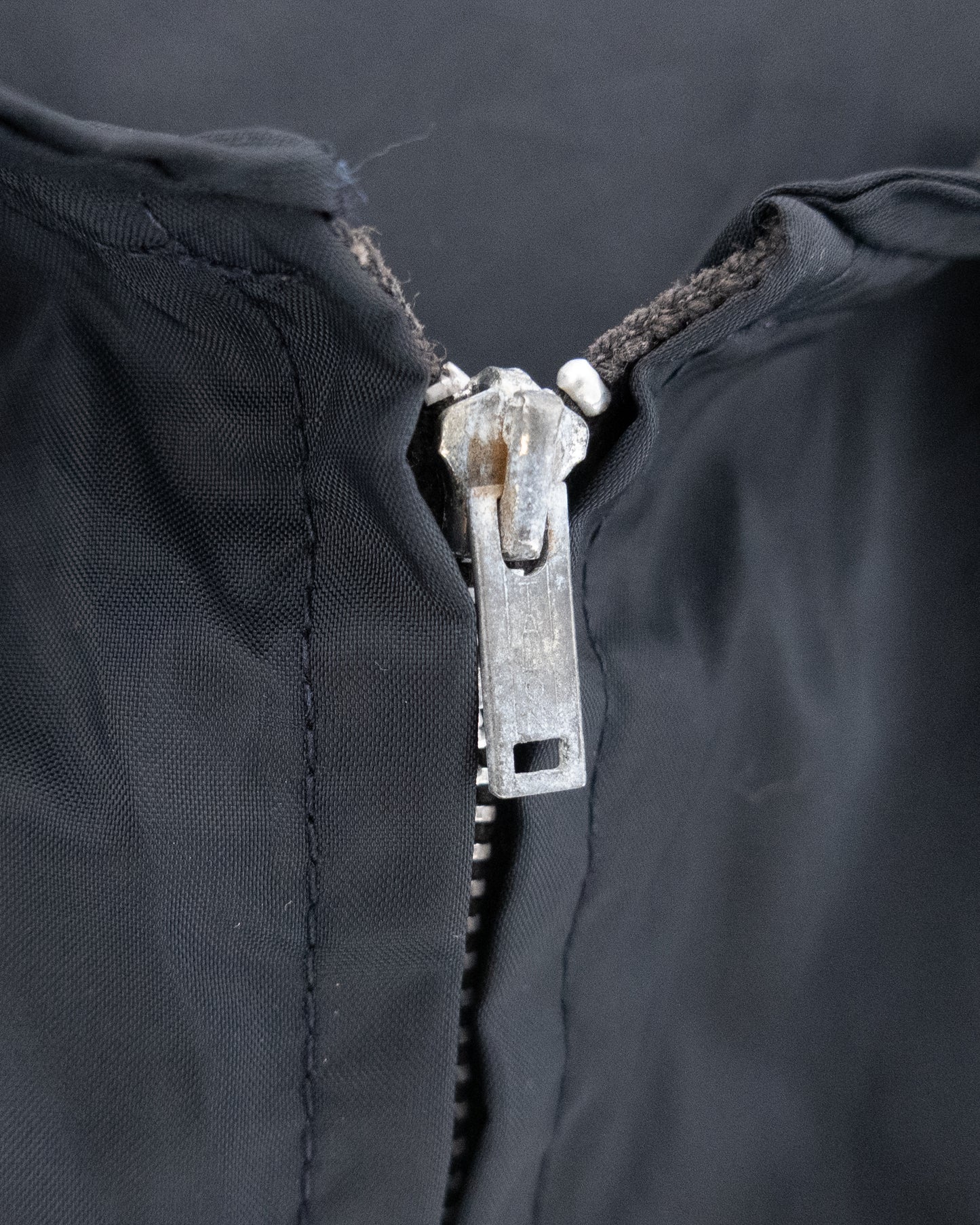 vintage "McGREGOR" half-zip nylon hooded jacket
