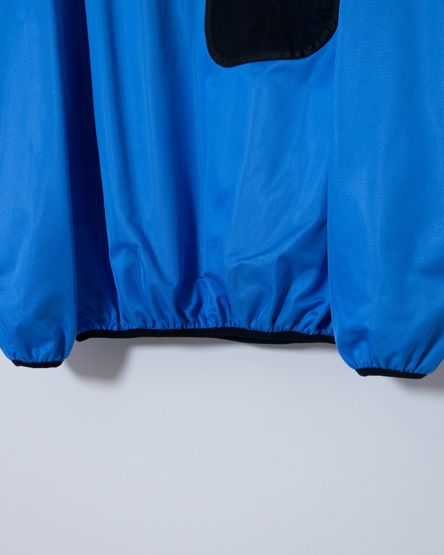 "MOON STONE" half-zip nylon pullover jacket