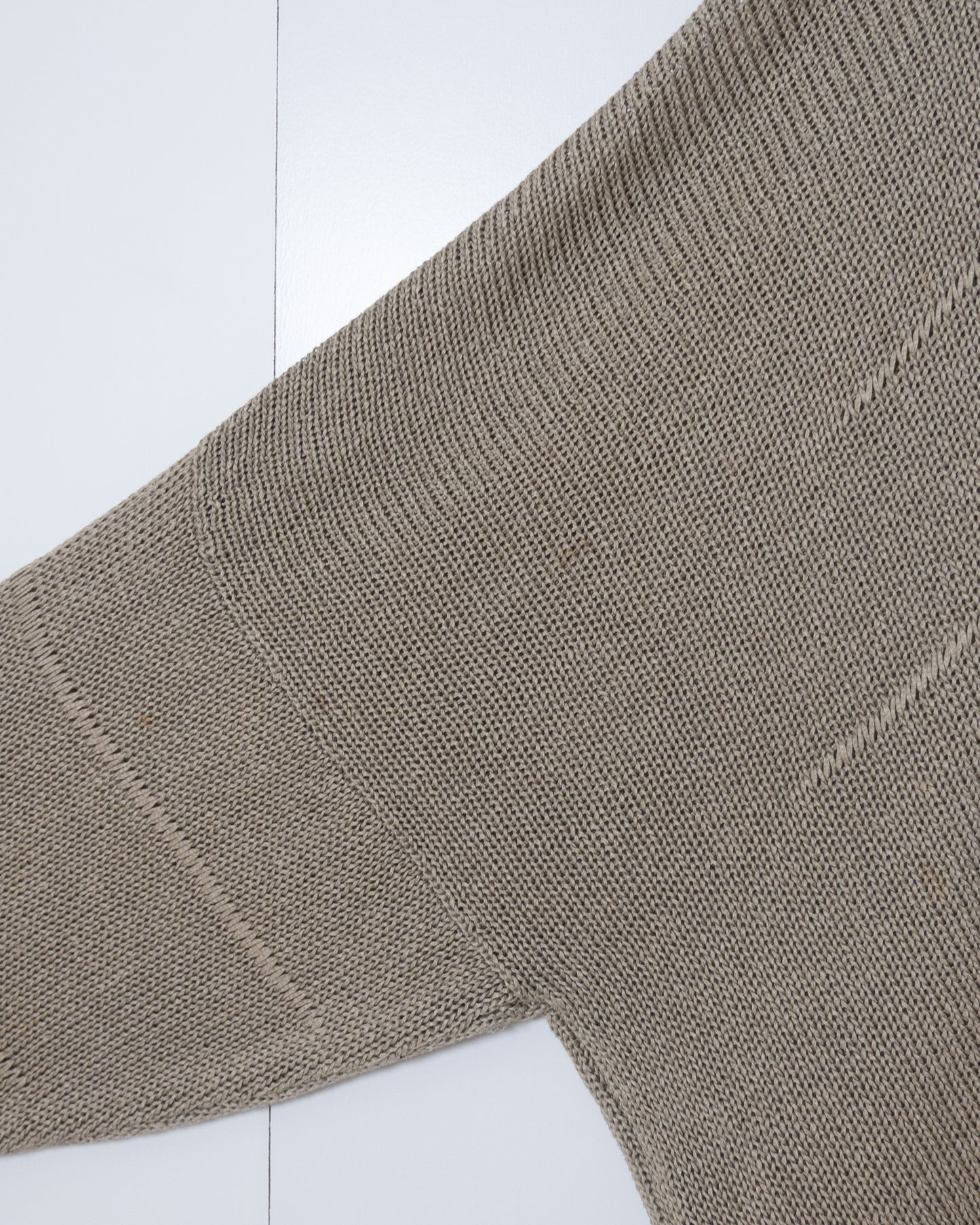 "SHIRIN GUILD" extra wide silhouette cotton knit cardigan