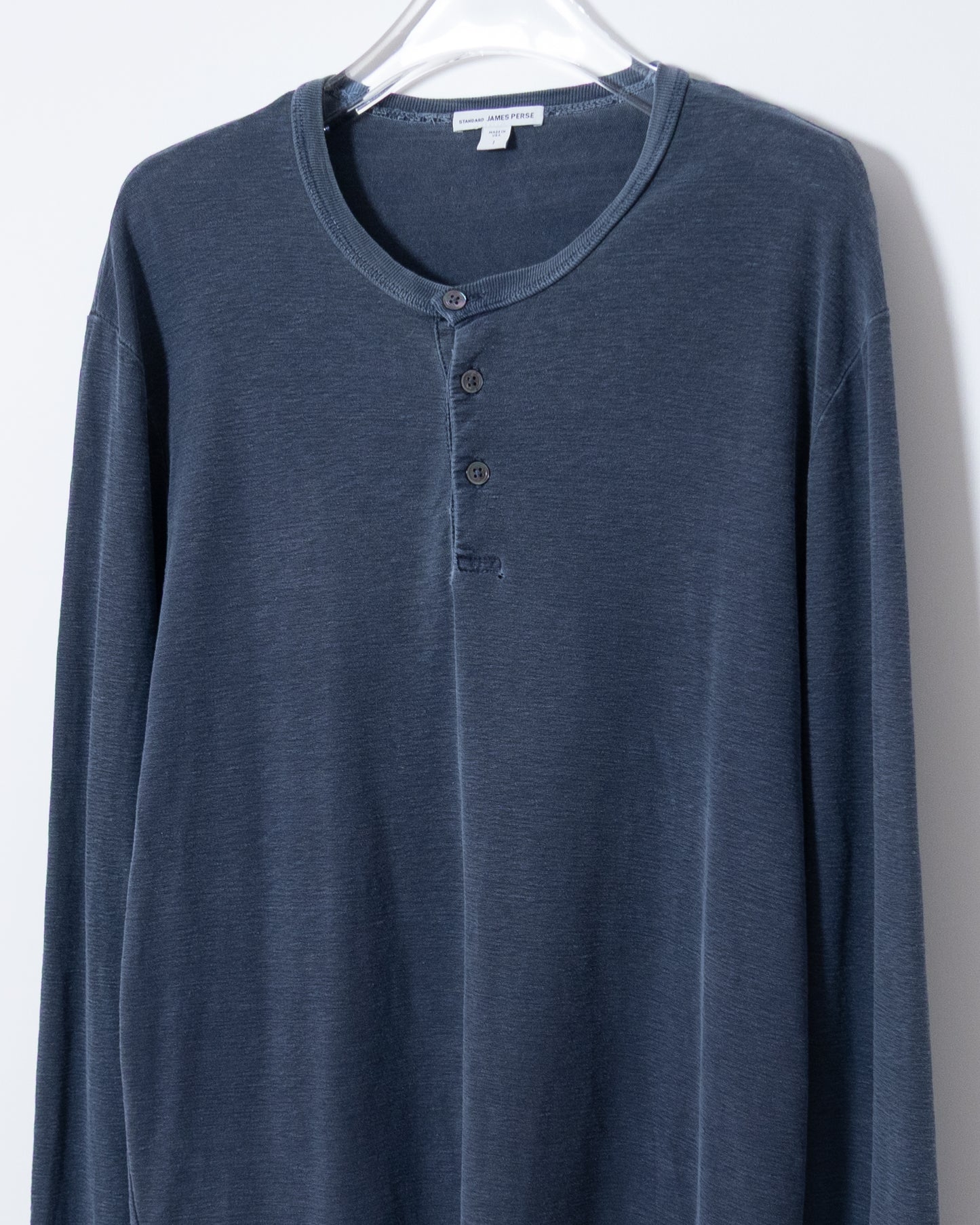 "JAMES PERSE" henley neck L/S t-shirt