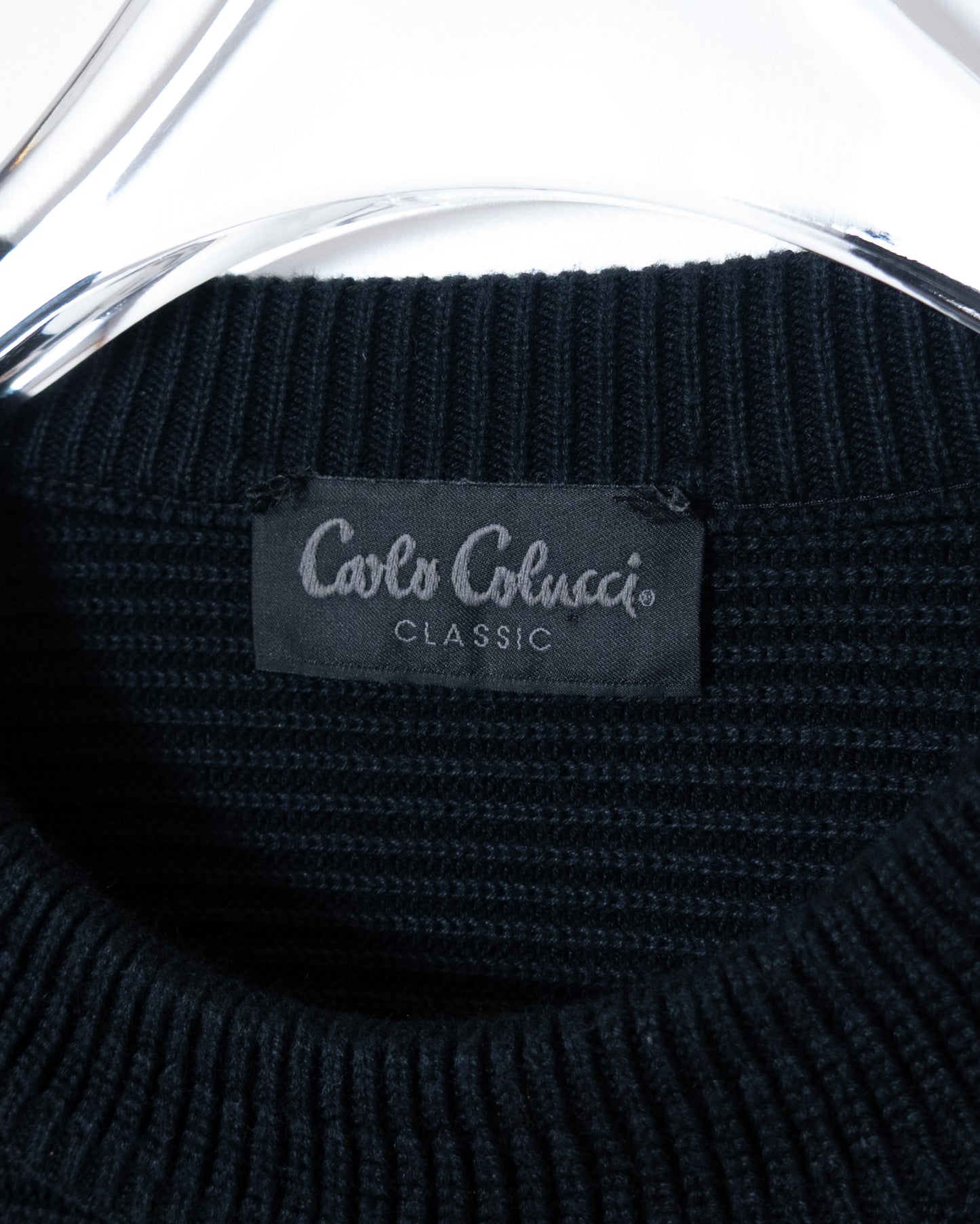 "CARLO COLUCCI"  cotton knit sweater