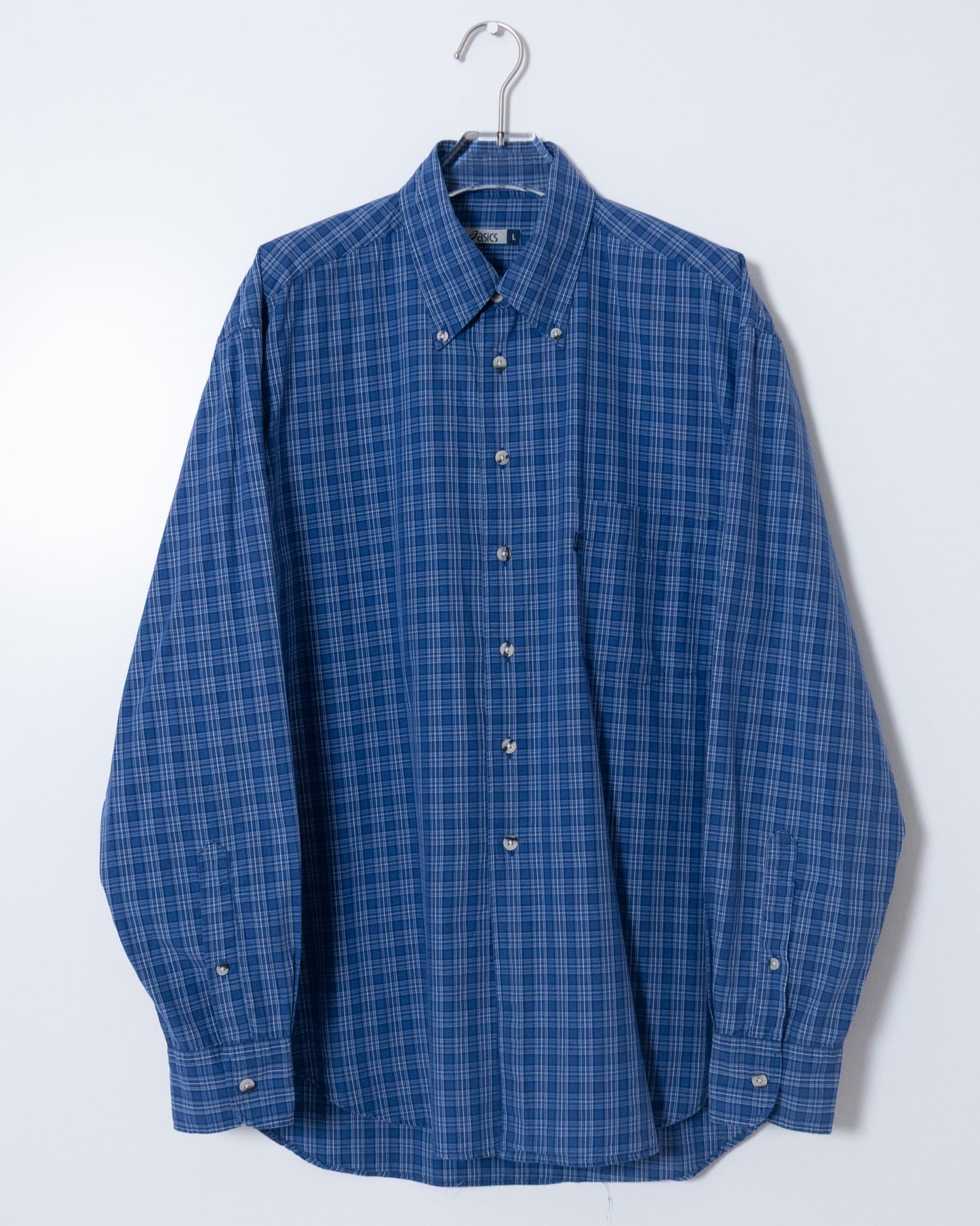 Euro "ASICS" plaid shirt