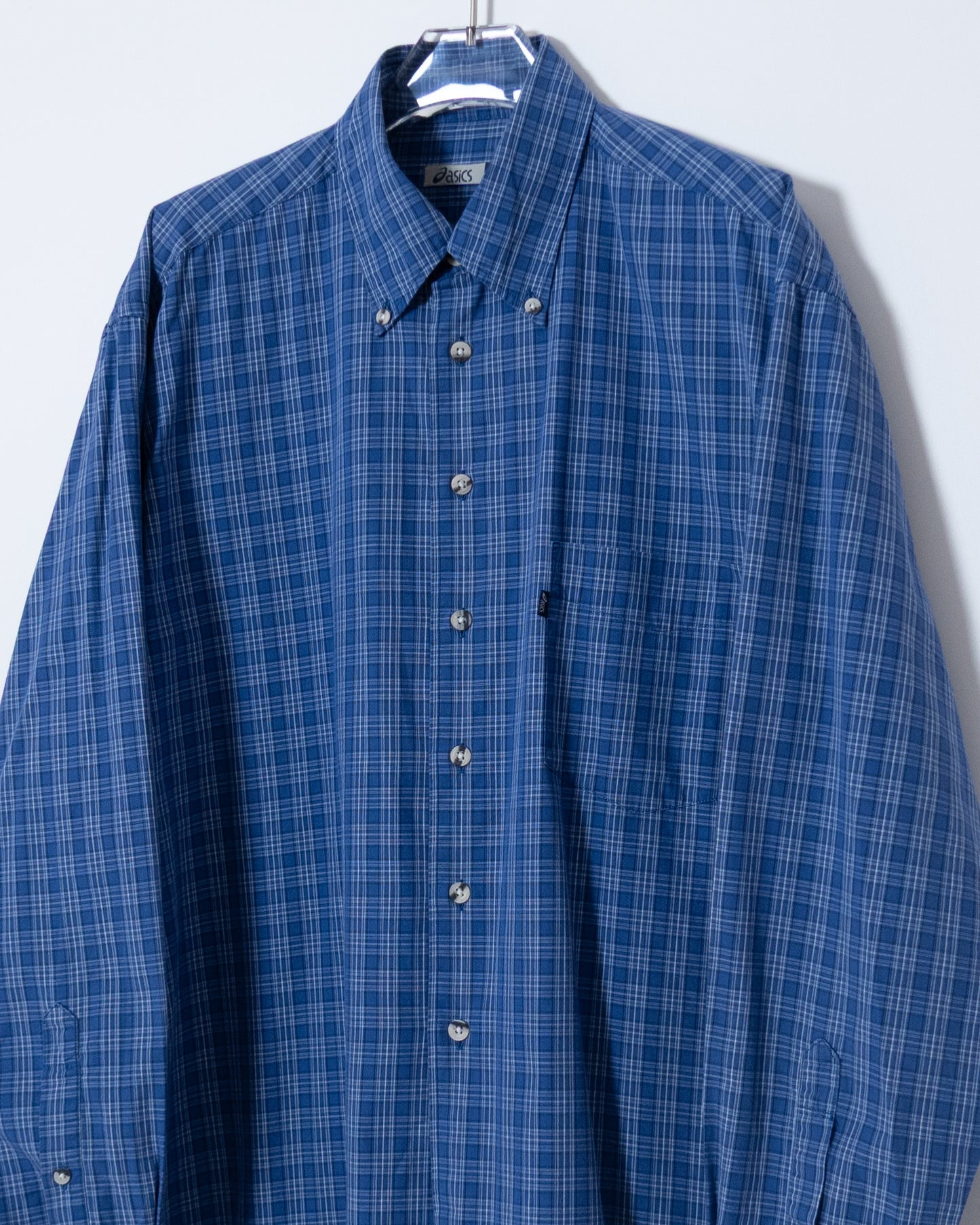 Euro "ASICS" plaid shirt