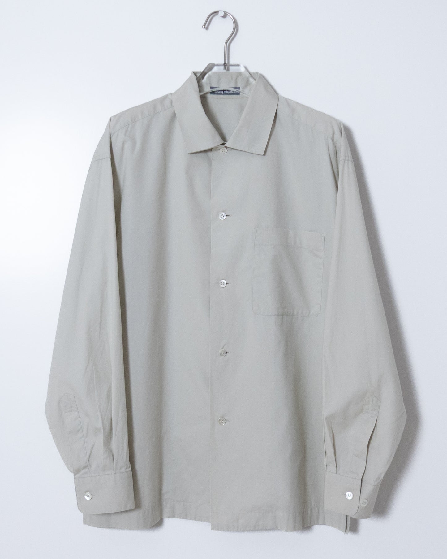 "ISSEY MIYAKE MEN" double collar cotton shirt