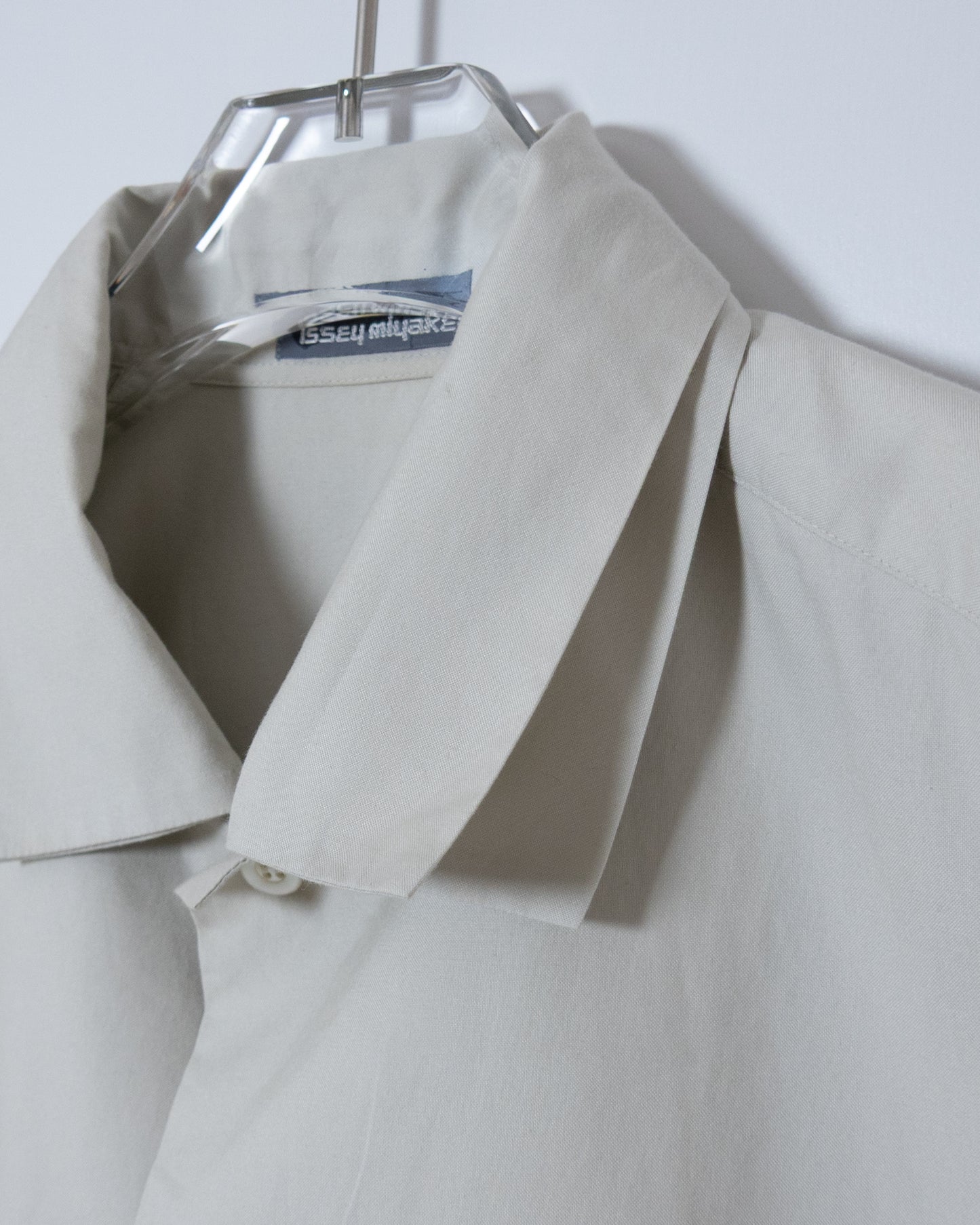 "ISSEY MIYAKE MEN" double collar cotton shirt