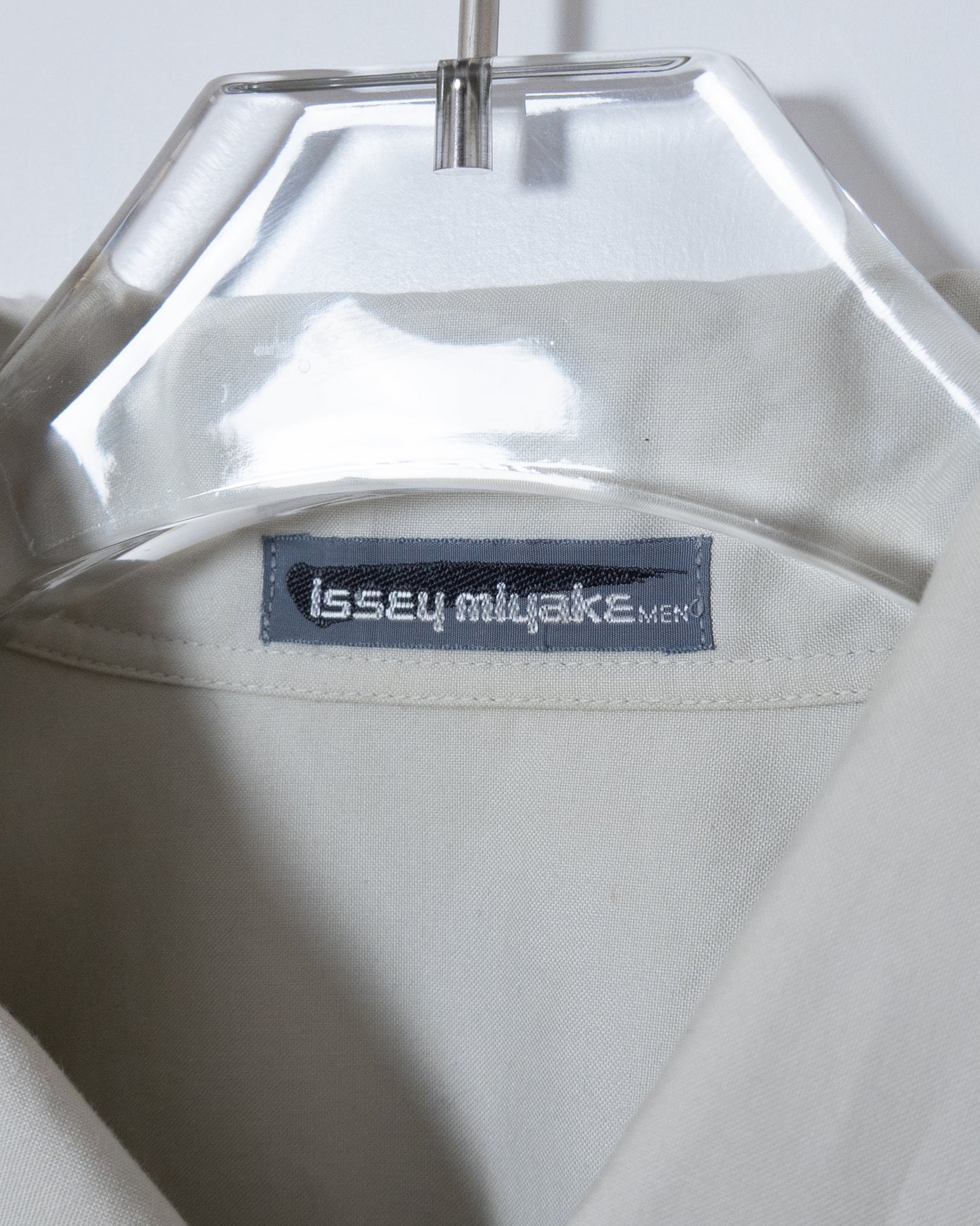 "ISSEY MIYAKE MEN" double collar cotton shirt