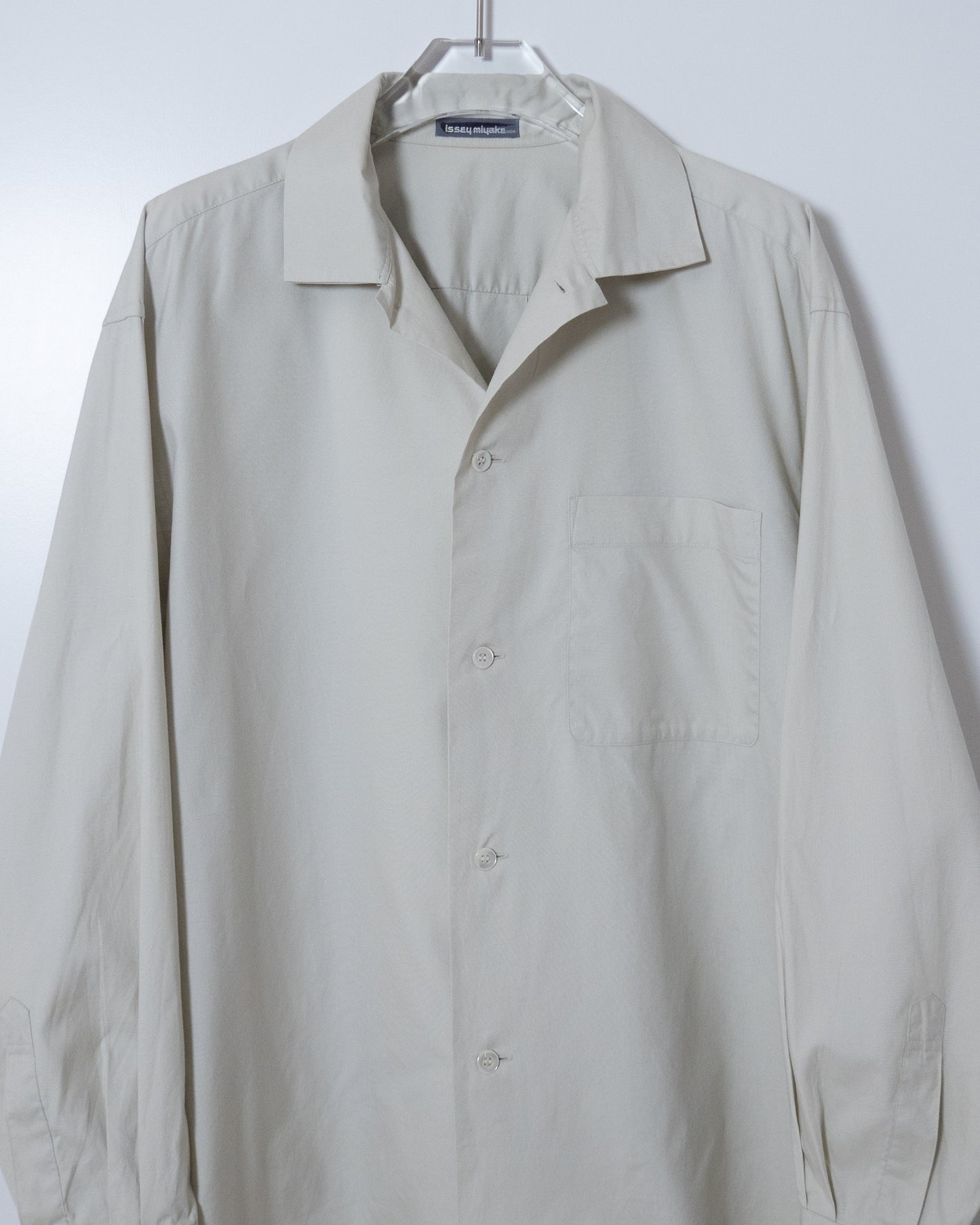 "ISSEY MIYAKE MEN" double collar cotton shirt