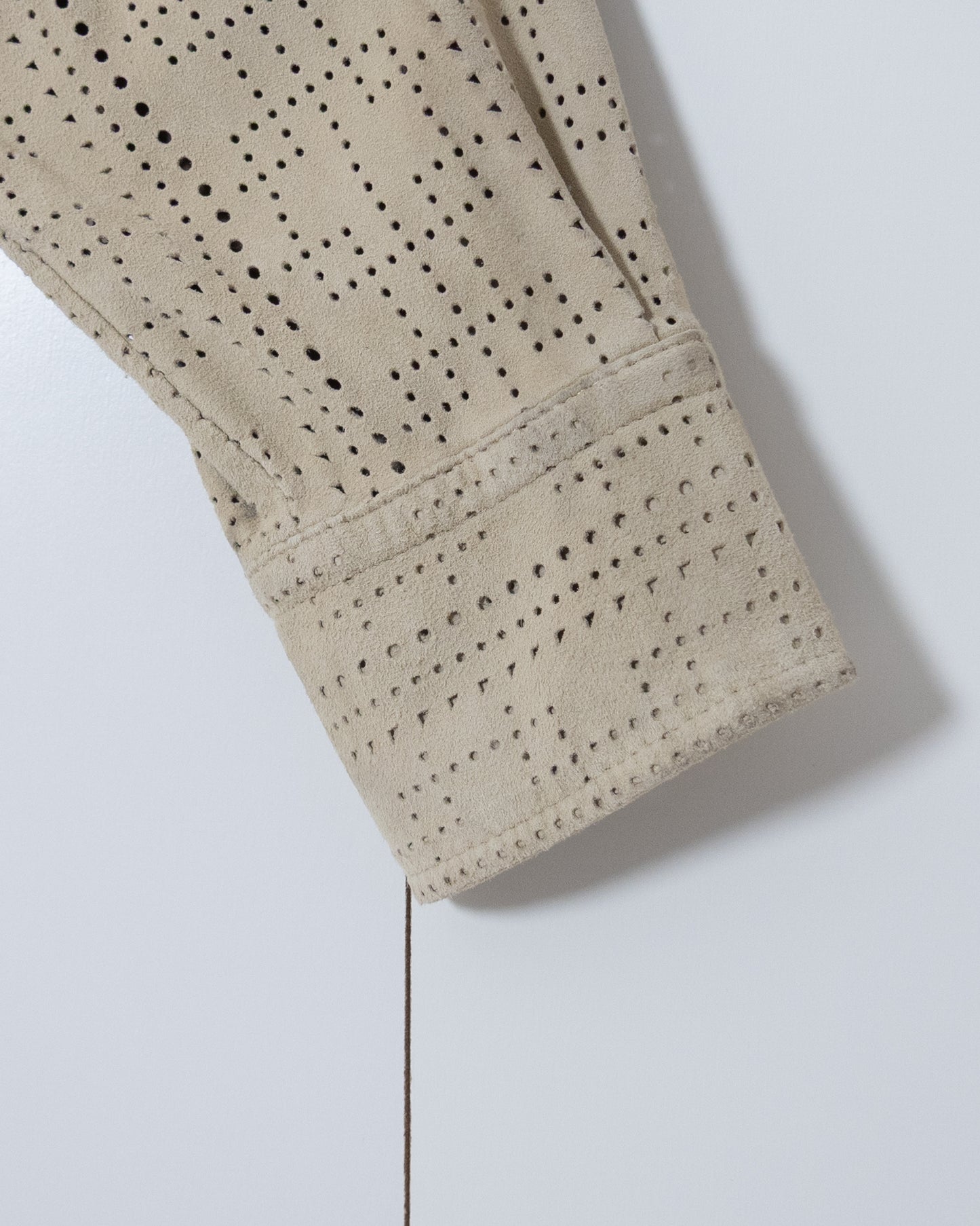 "GIANFRANCO FERRÉ" punched suede shirt