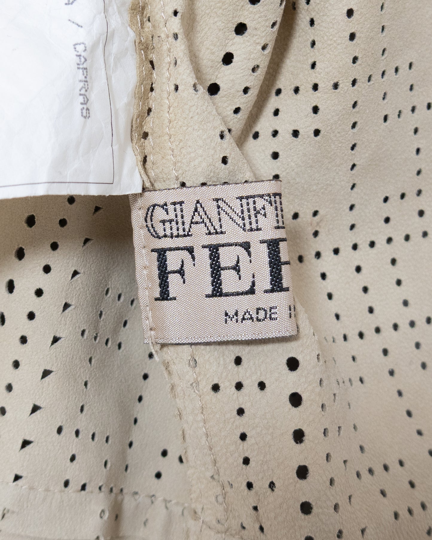 "GIANFRANCO FERRÉ" punched suede shirt