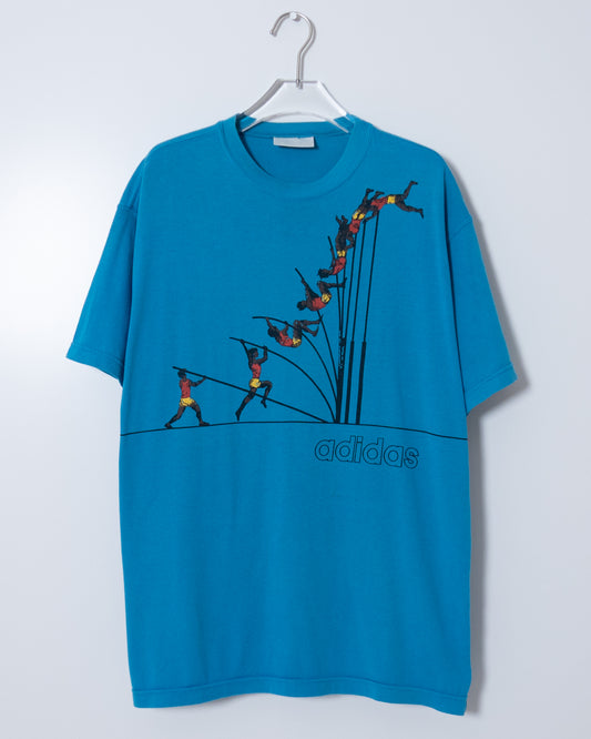 Euro "adidas" both sides printed T-shirt