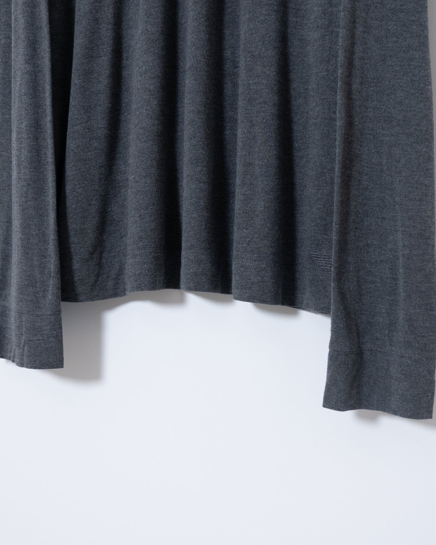 "EMPORIO ARMANI" cut and sew fabric L/S polo shirt
