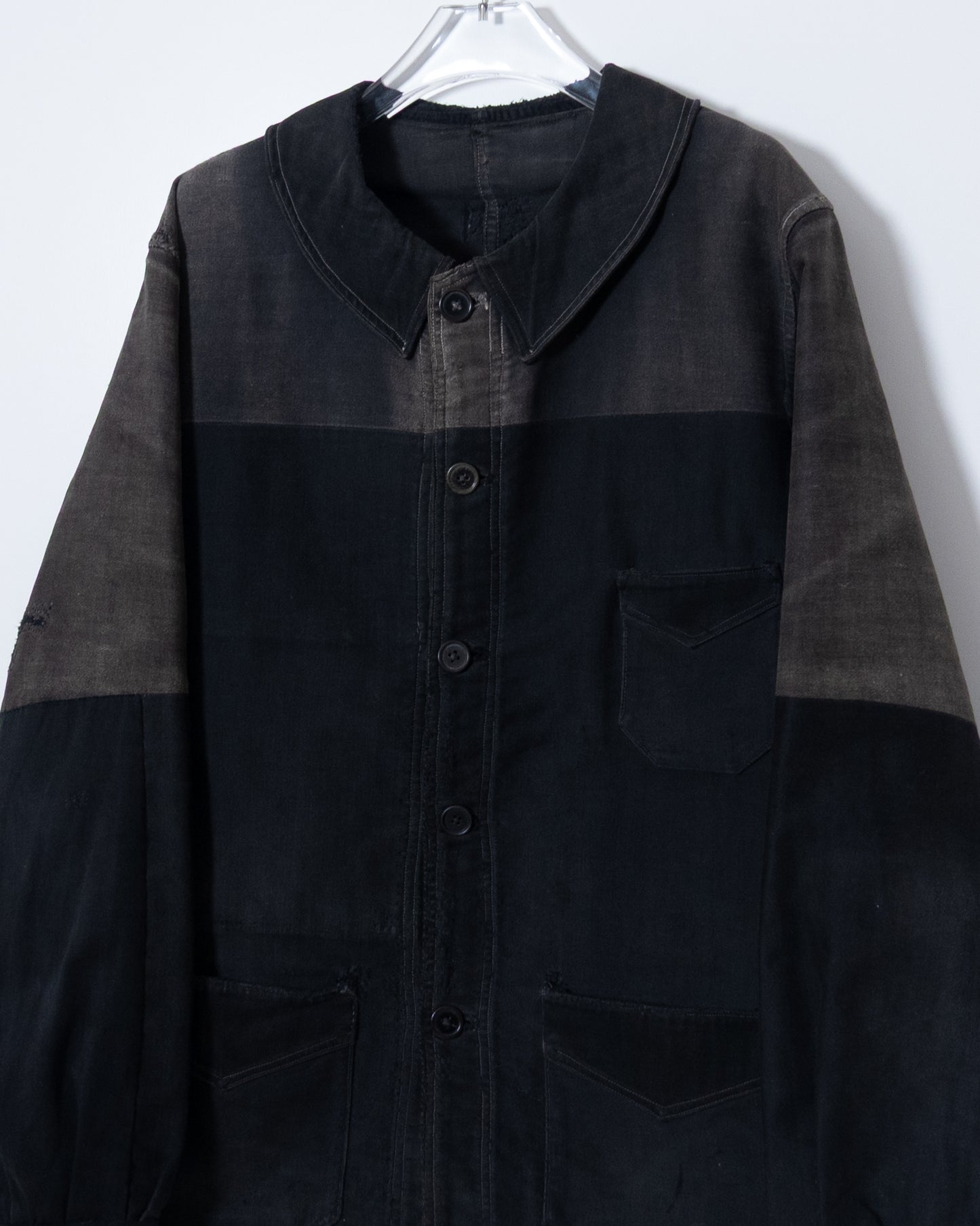 vintage amazing repaired moleskin jacket