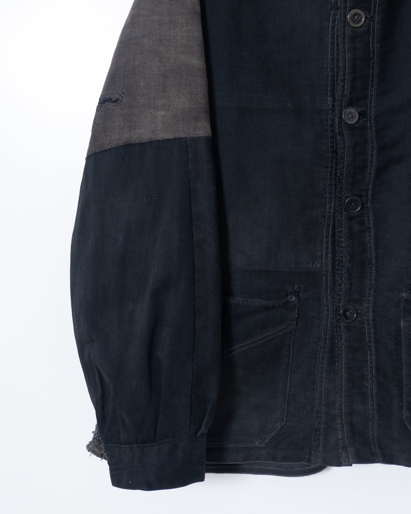 vintage amazing repaired moleskin jacket