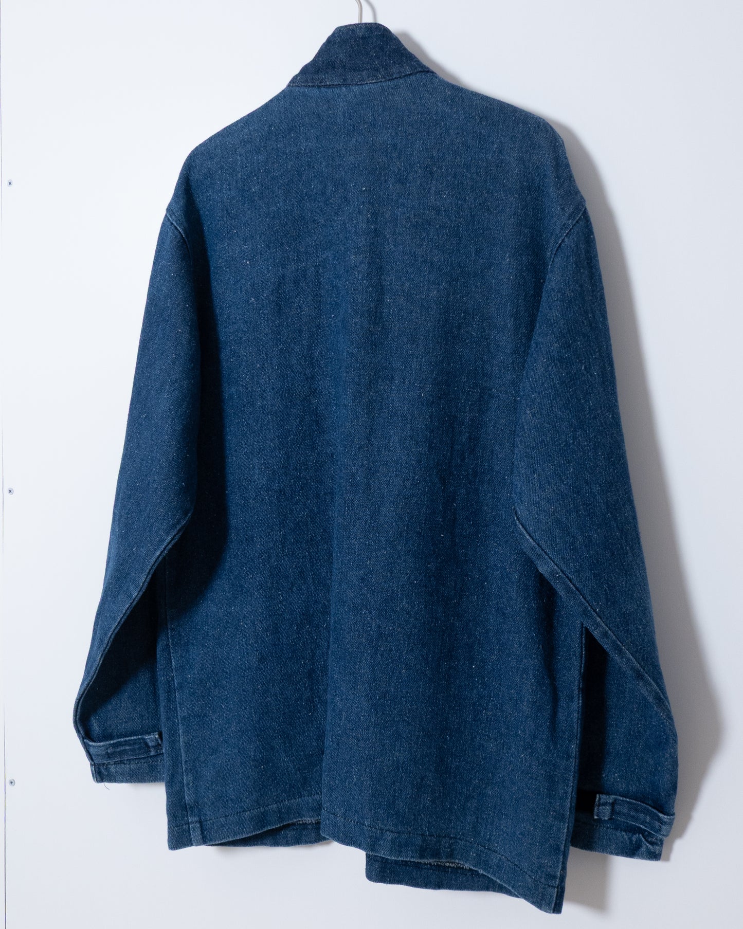 all hemp denim multiple pockets jacket