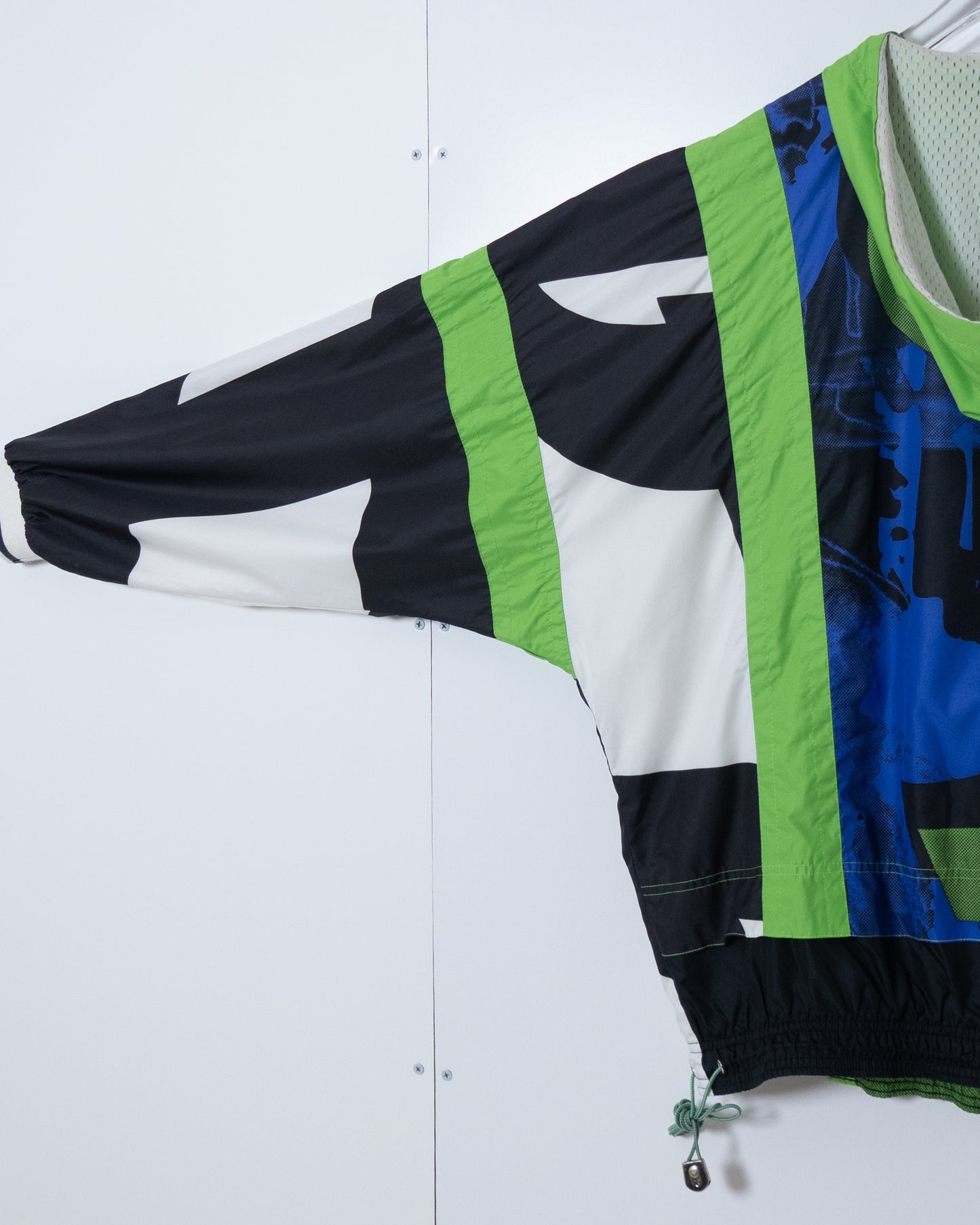 "NIKE" all over pattern nylon hooded jacket