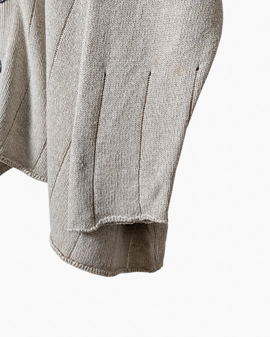 "SHIRIN GUILD" linen x silk cardigan