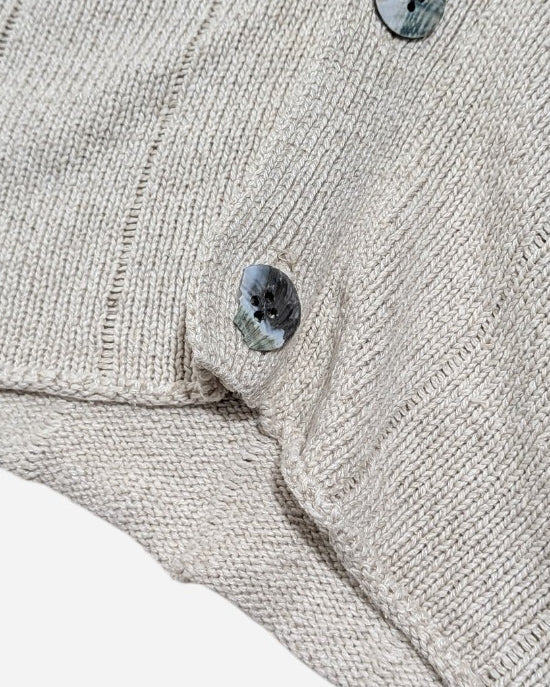 "SHIRIN GUILD" linen x silk cardigan